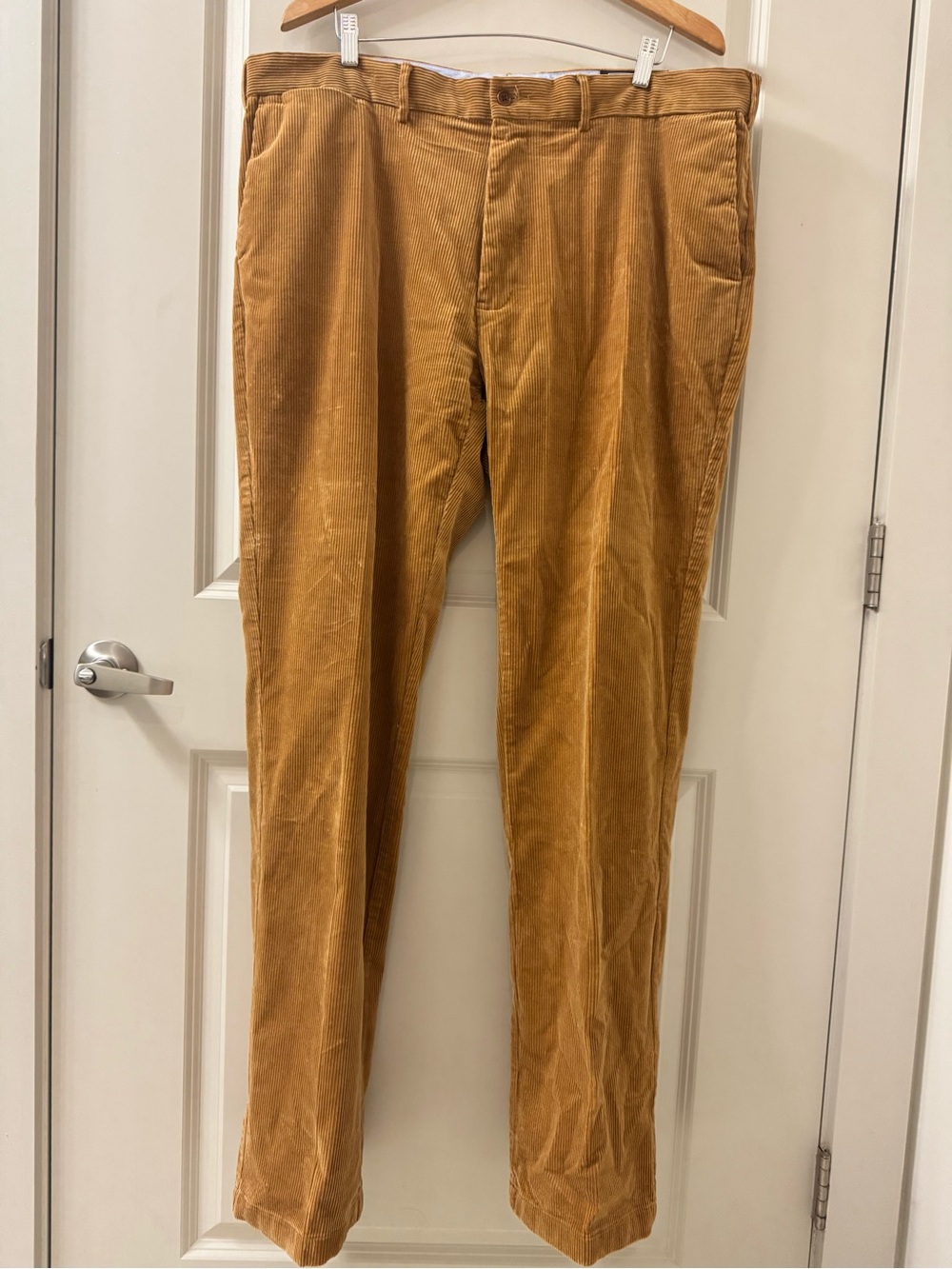 Vintage Polo Ralph Lauren Corduroy Pants Mens 42 * 38” Tan Brown Wide Classic